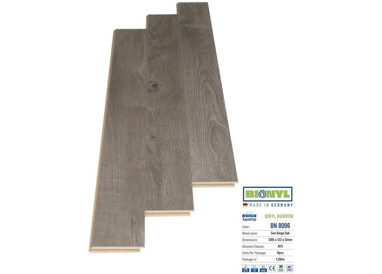 Sàn gỗ Binyl Narrow 12mm - BN8096