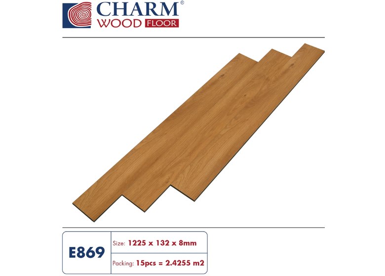 Sàn gỗ Charm Wood 8mm - E869