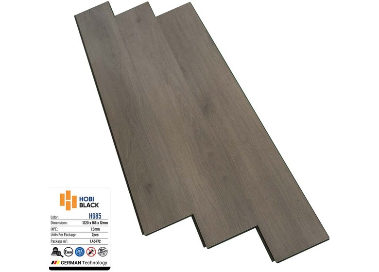 Sàn gỗ Hobi Black 12mm - H685