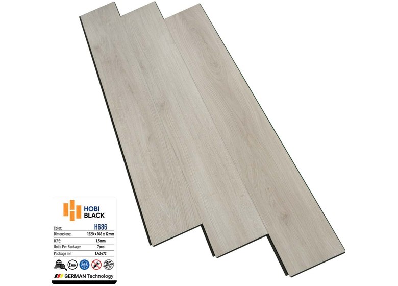 Sàn gỗ Hobi Black 12mm - H686
