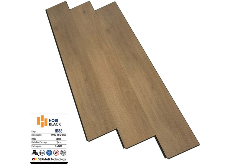 Sàn gỗ Hobi Black 12mm - H688