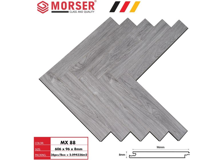 Sàn gỗ xương cá Morser 8mm - MX88