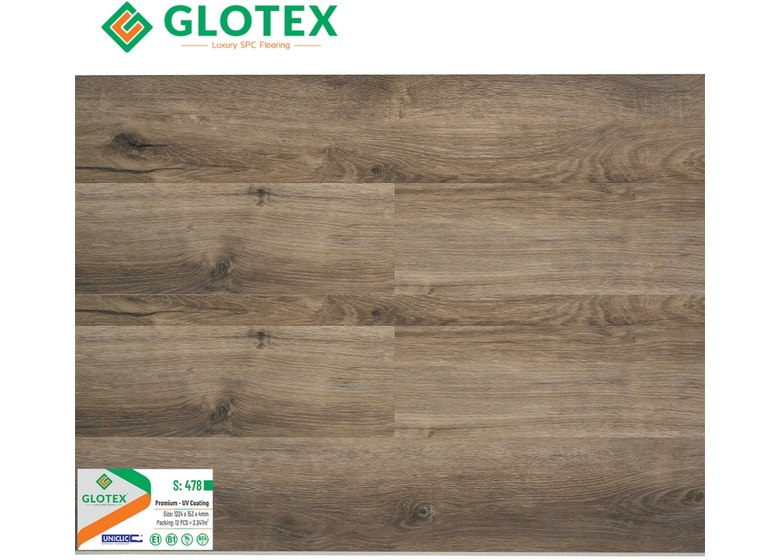 Sàn nhựa Glotex SPC 4mm - S478